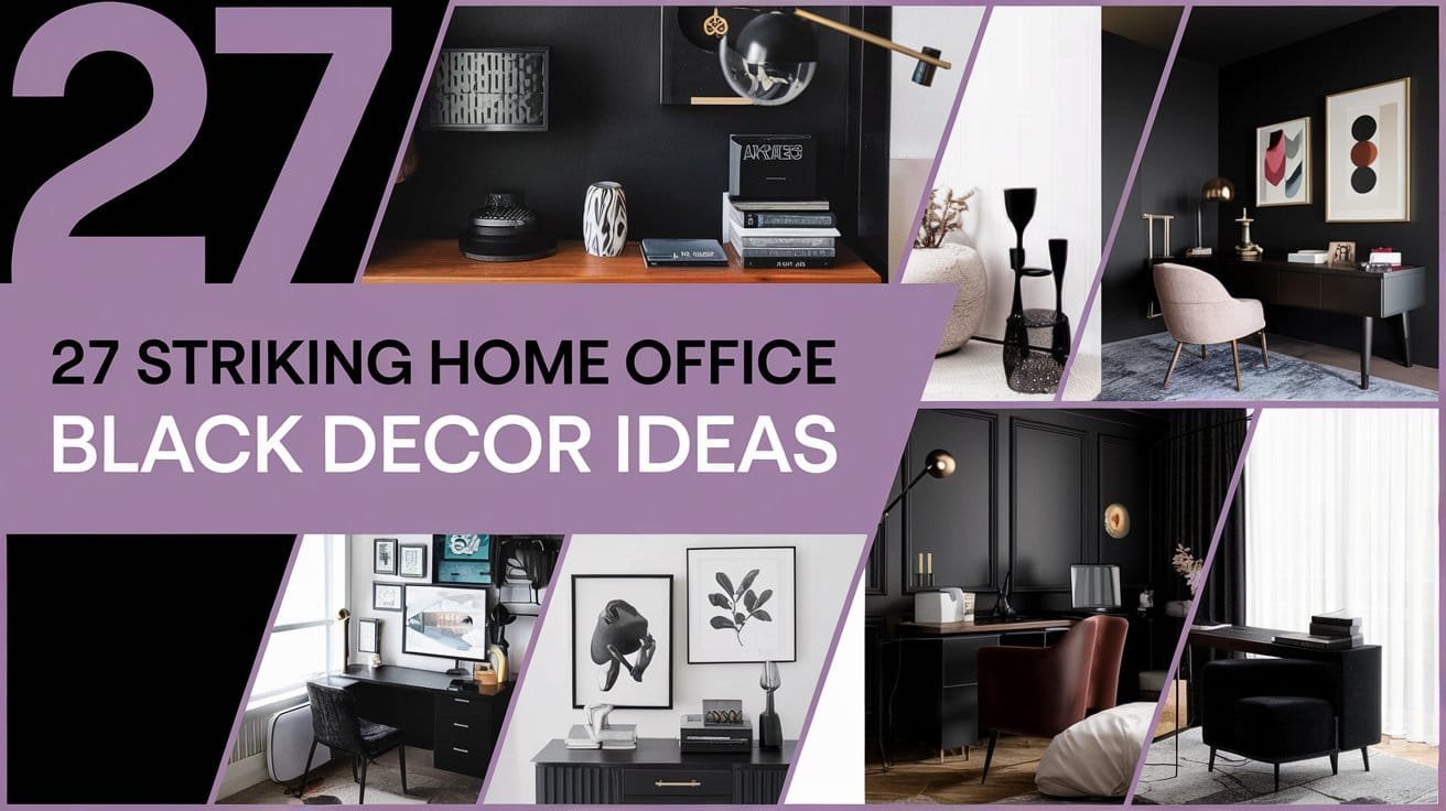 27 black home office ideas
