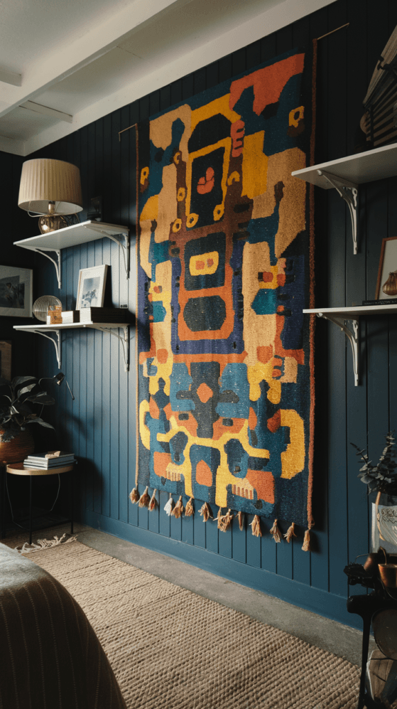 Your bedroom walls are a canvas waiting to express your style, and statement wall art is the perfect way to achieve that moody vibe. Think bold colors that pop