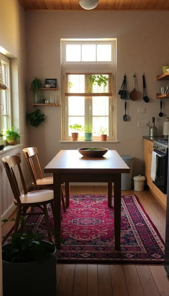 add a cozy rug