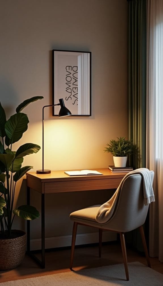 add a desk lamp