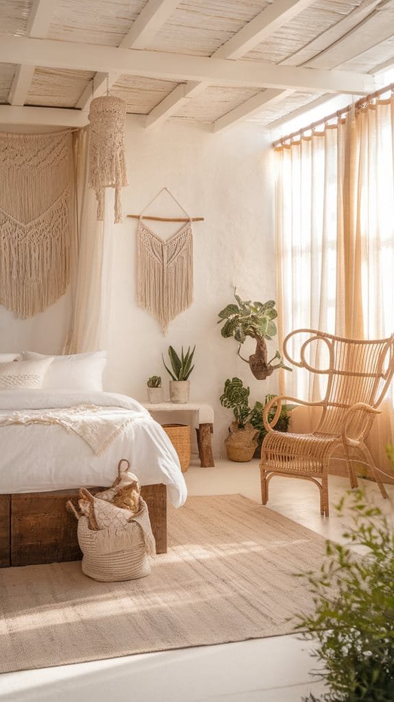 bohemian style wood accents