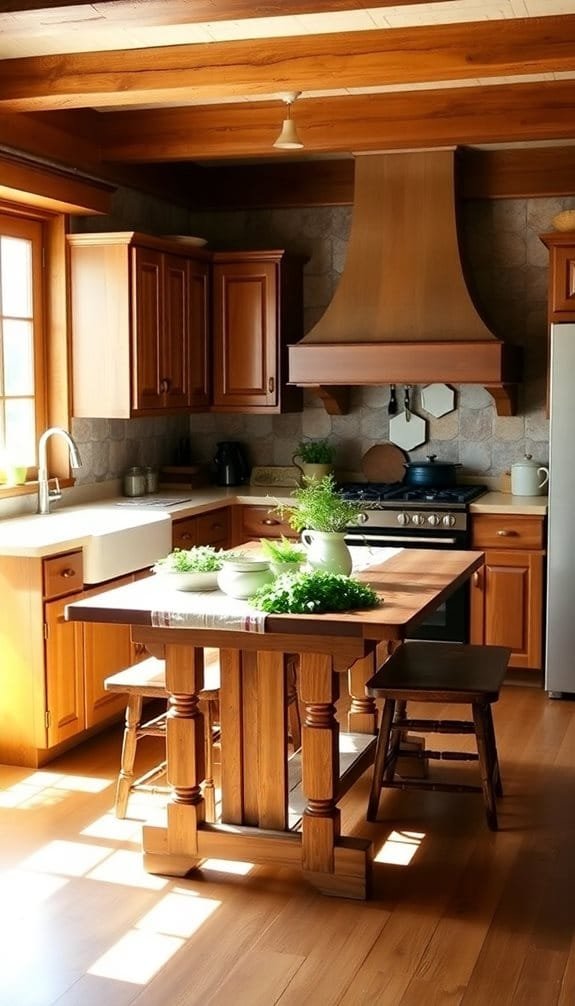 classic natural wood decor