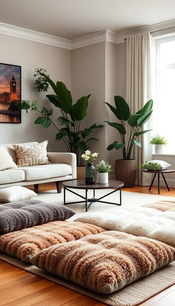 comfortable seating for floors