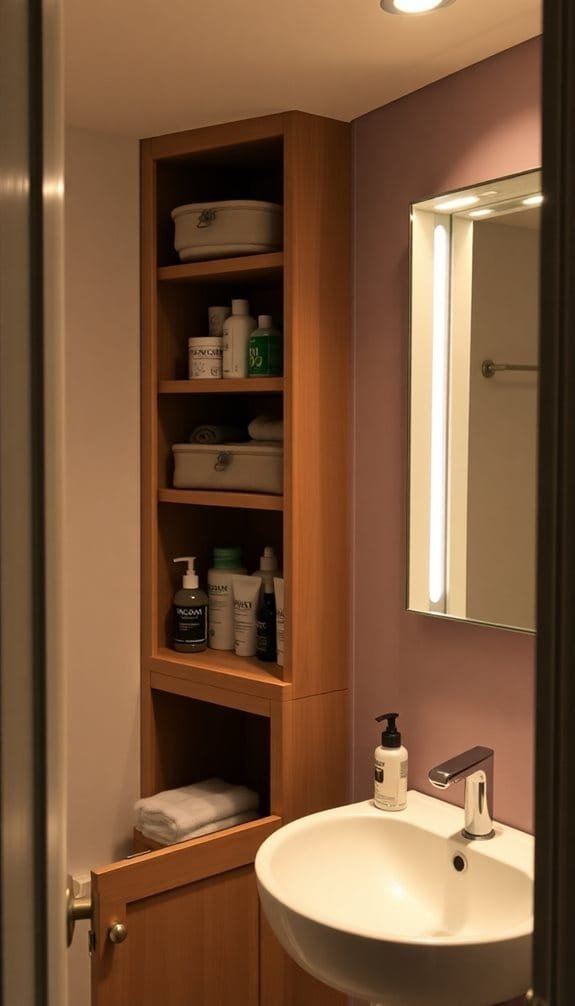 concealed space for storage