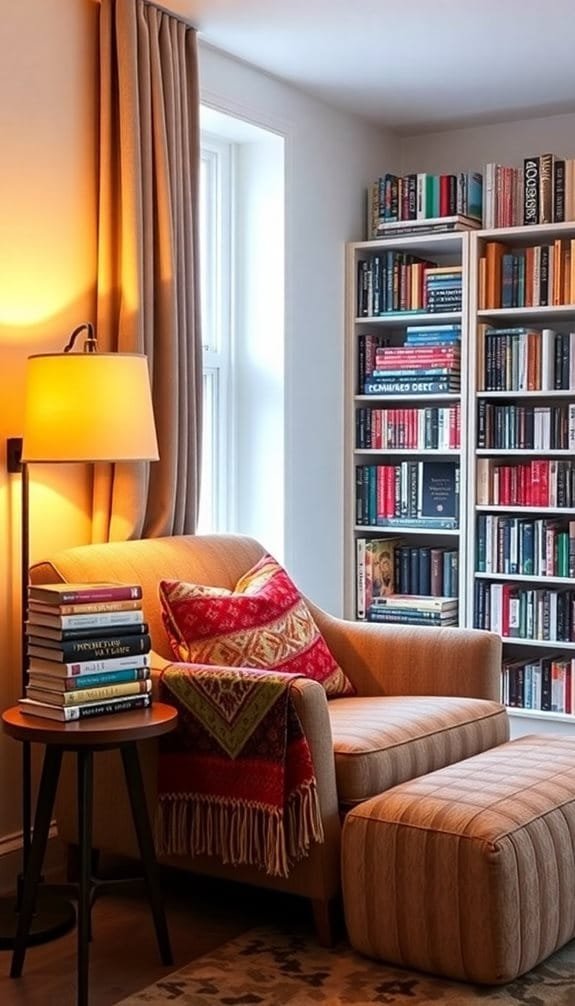 cozy reading nook design