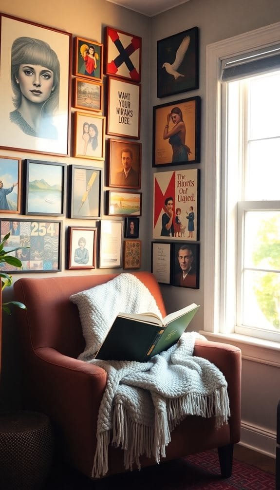 creative art display arrangement