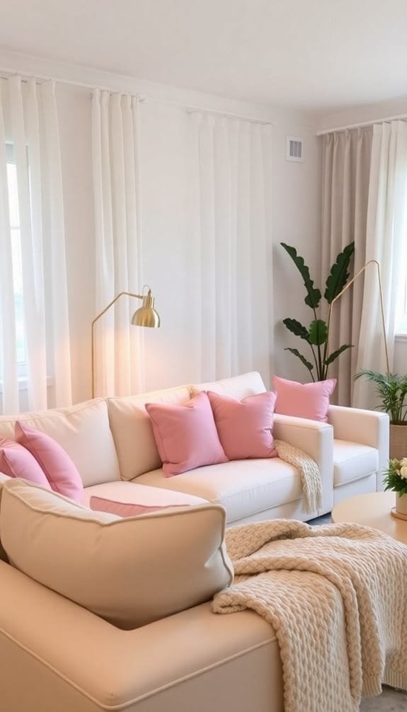 gentle and soothing hues