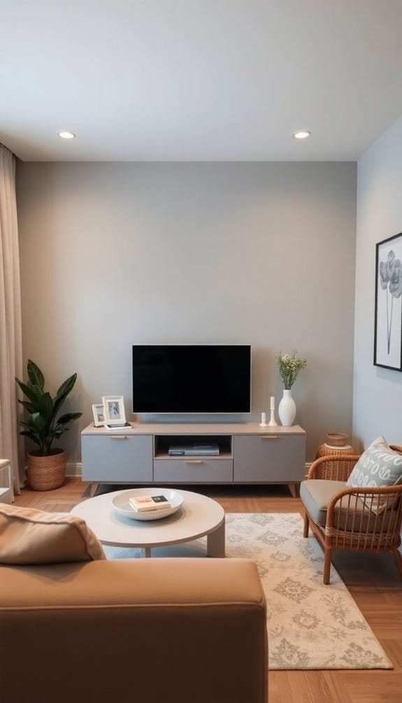 harmonious color themed interior design