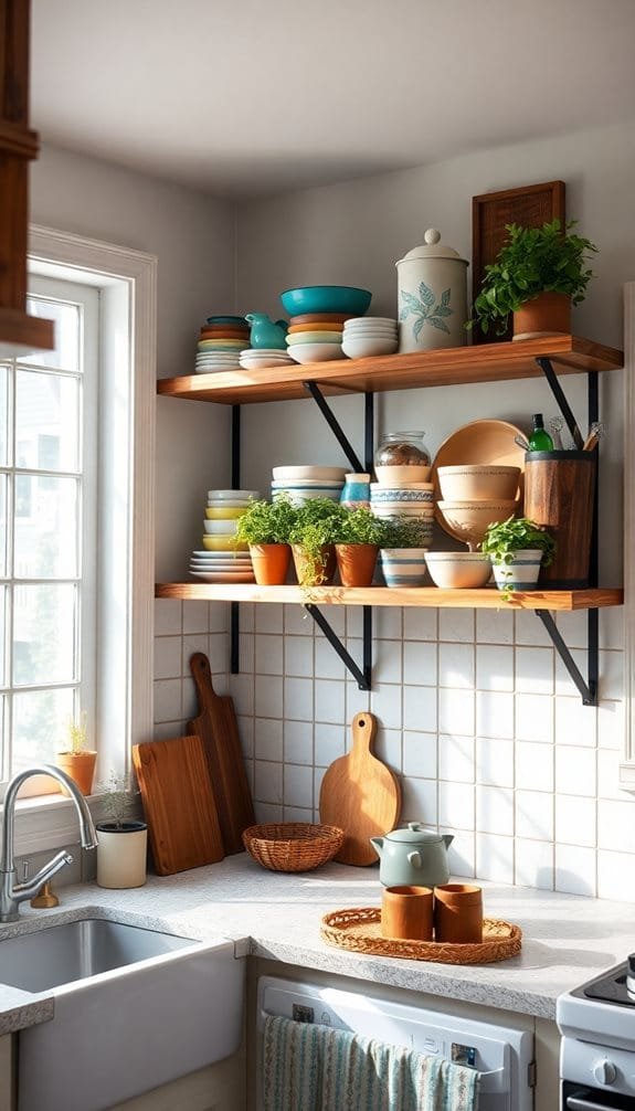 install open shelving units
