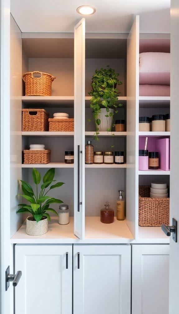 optimize storage in cabinets