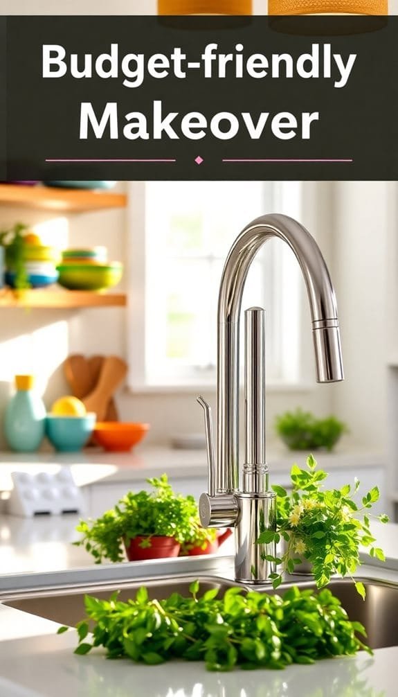 replace kitchen or bathroom faucets