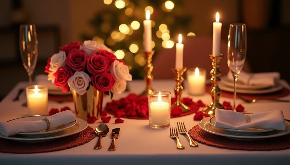 romantic dining table decor