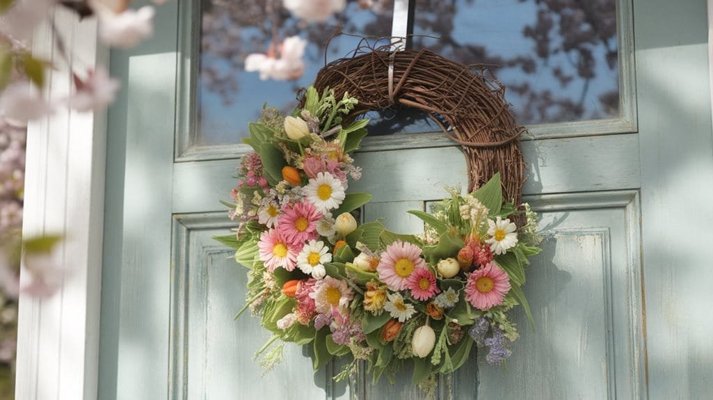 spring themed door decorations