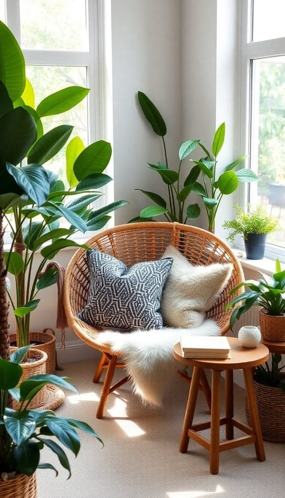stylish woven seating option