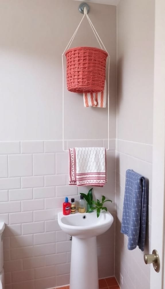 use a tension rod