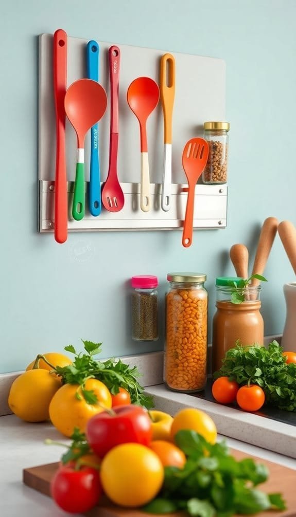 utilize magnetic adhesive strips