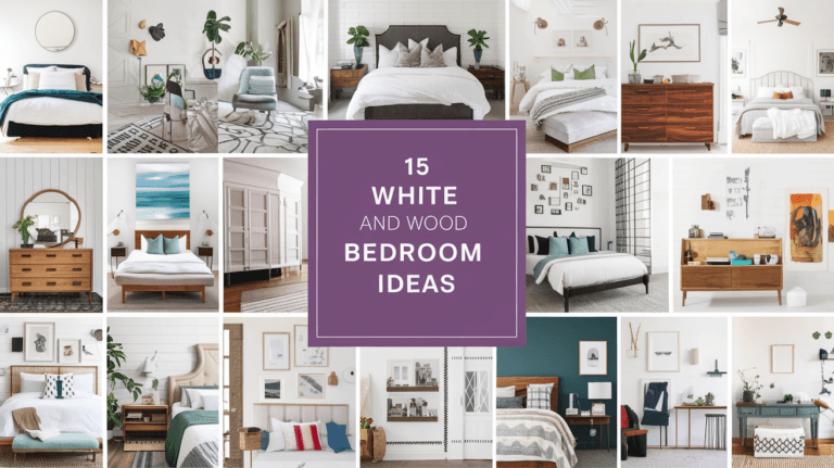 white and wood bedroom ideas