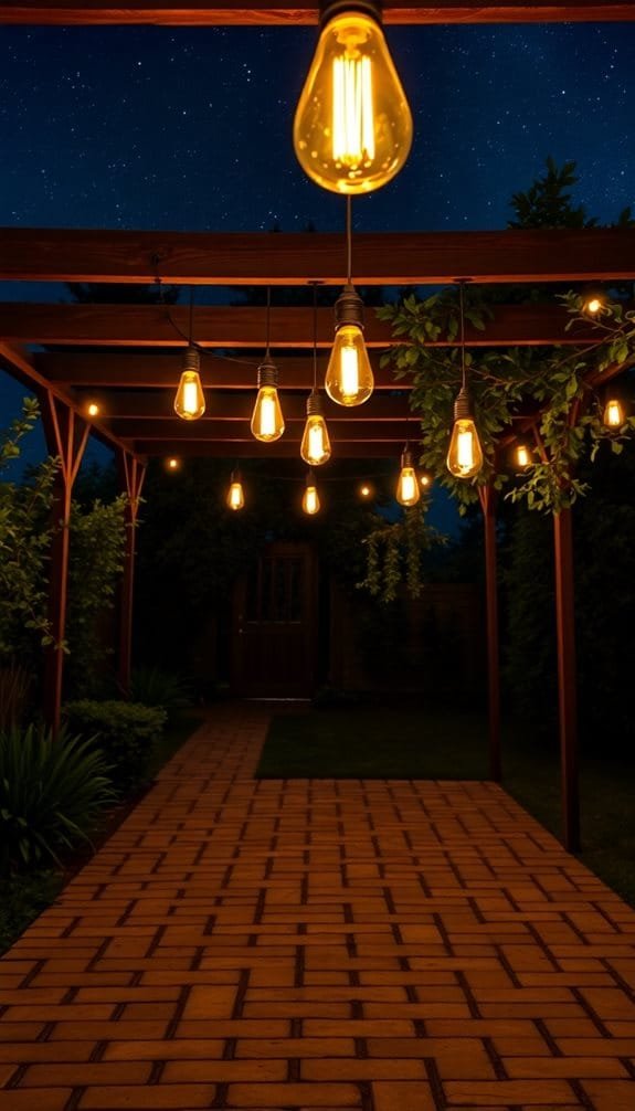 retro style light bulbs
