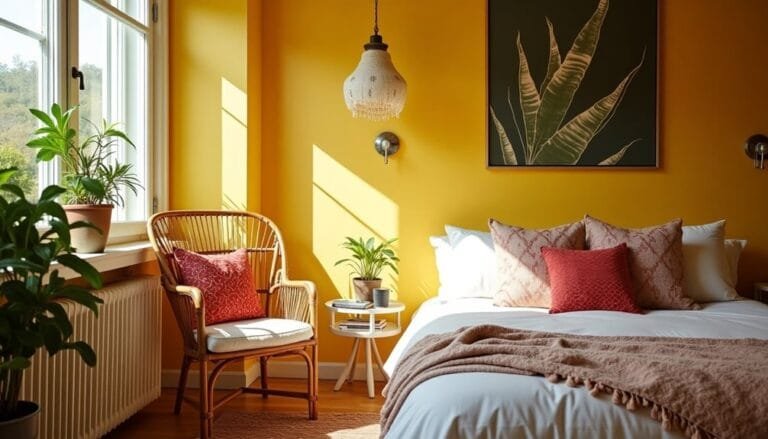 vibrant boho bedroom inspiration