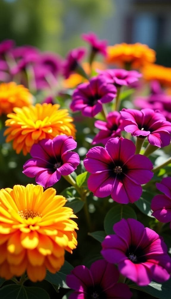 bold floral color combinations