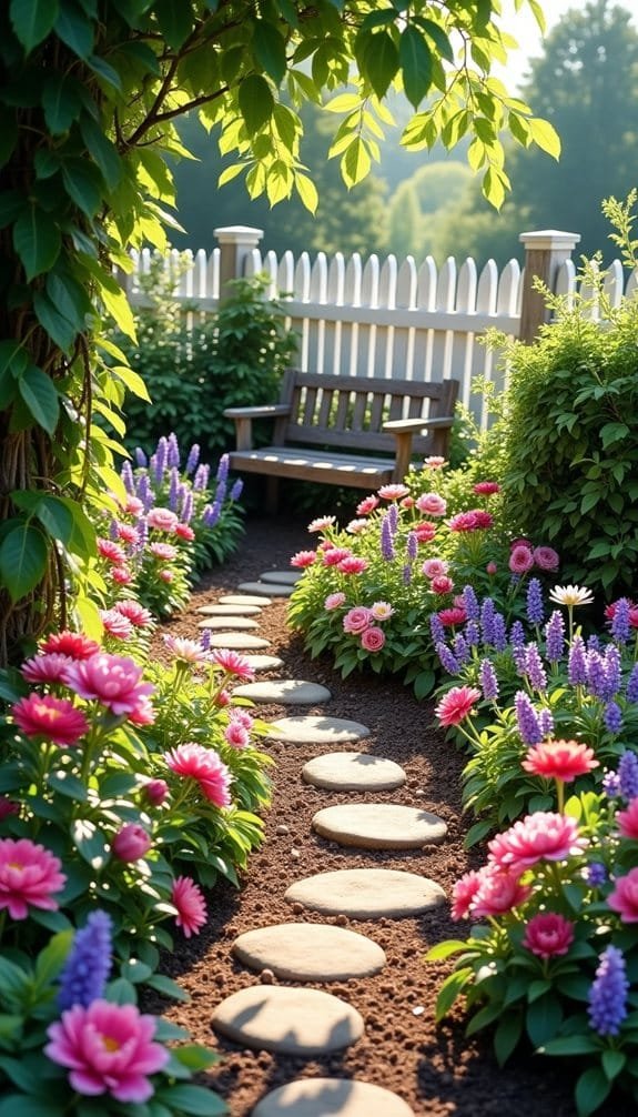 charming whimsical cottage garden
