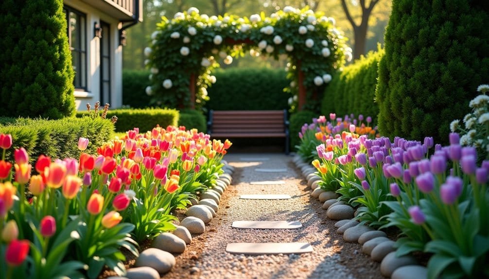 enhancing front yard beauty