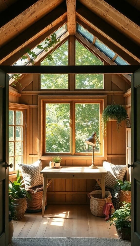 chic home office retreat