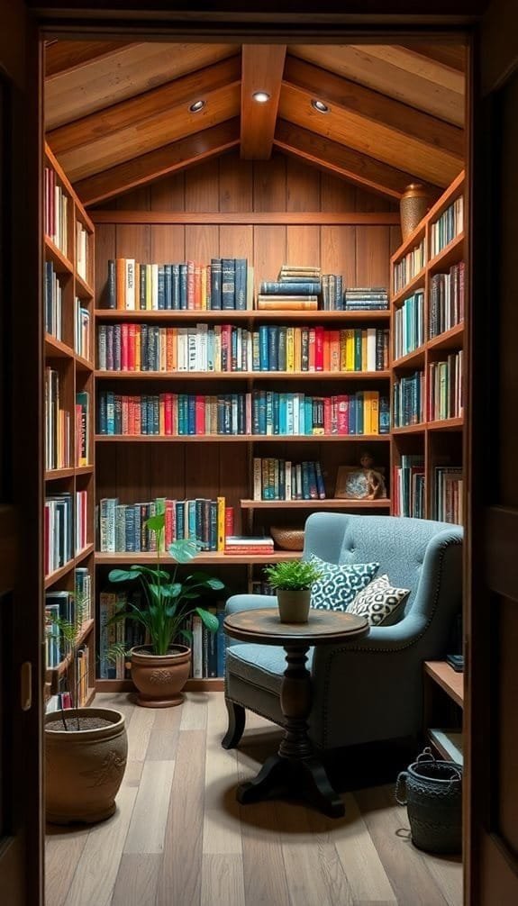 cozy backyard reading nook