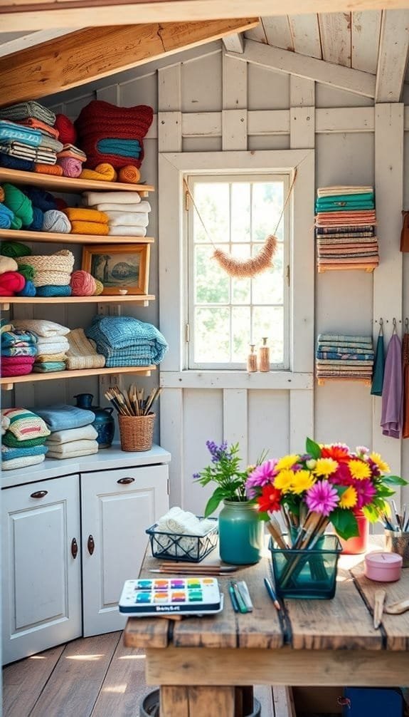 inspired organized crafting space