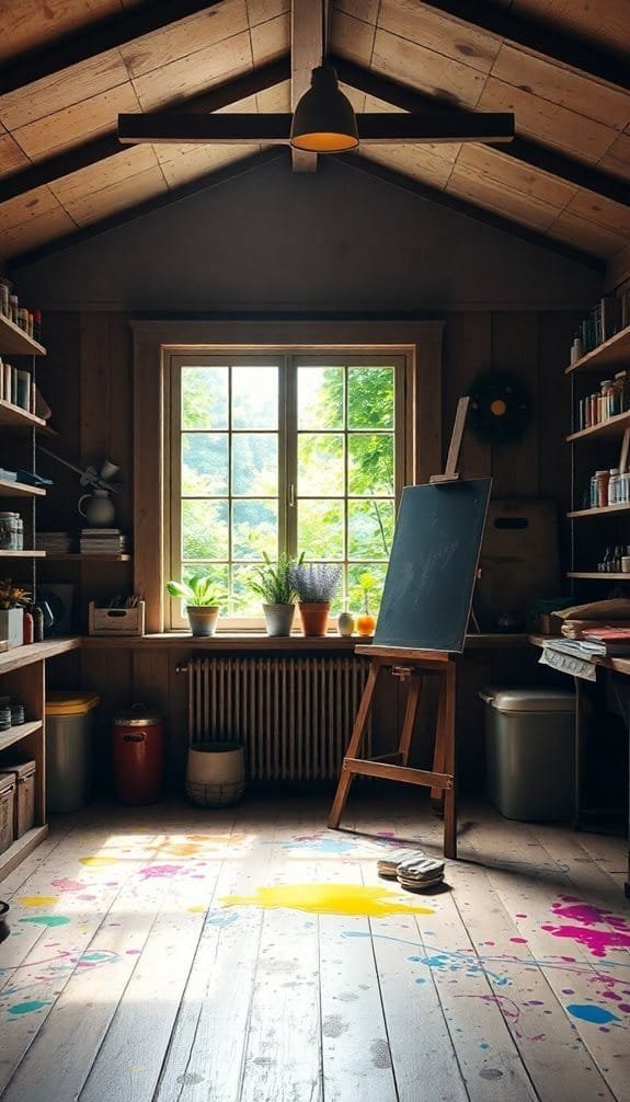 vibrant creative art studio