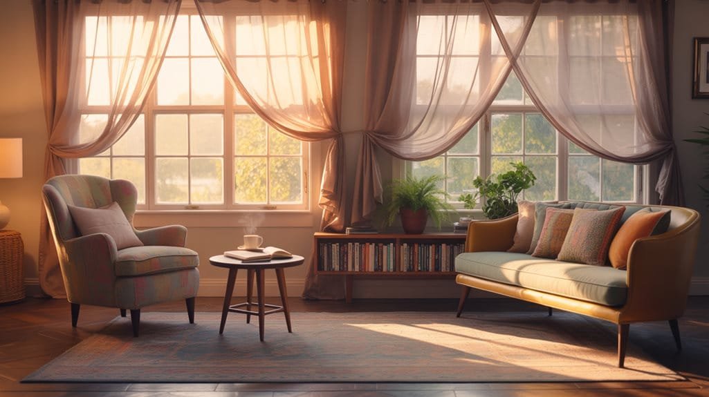 billowy linen window treatments