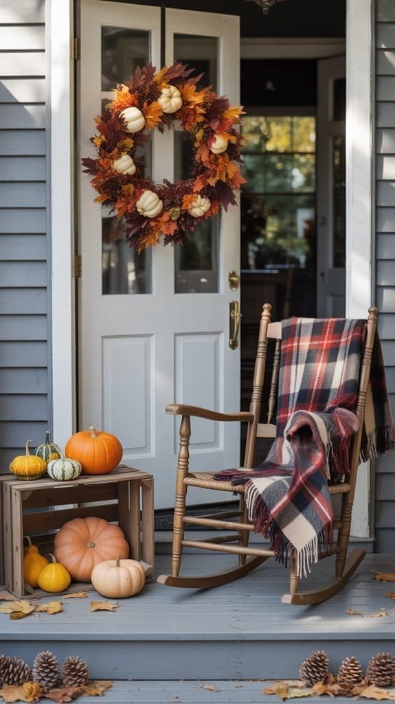 charming autumn themed front decor