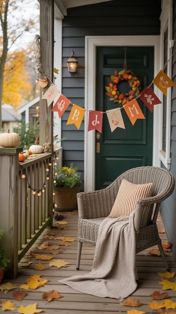 festive autumn banner decoration