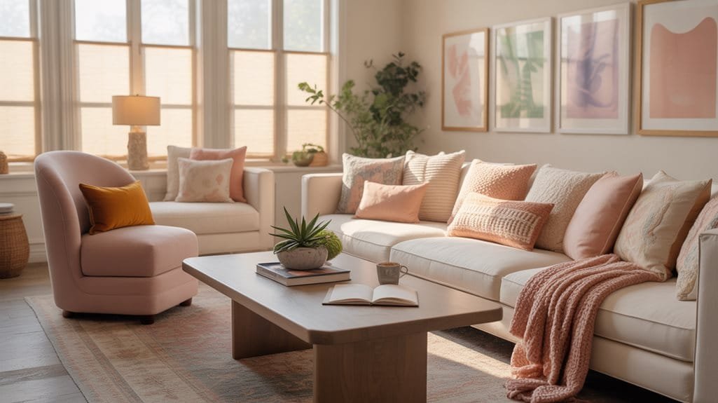 inviting textured seating arrangement