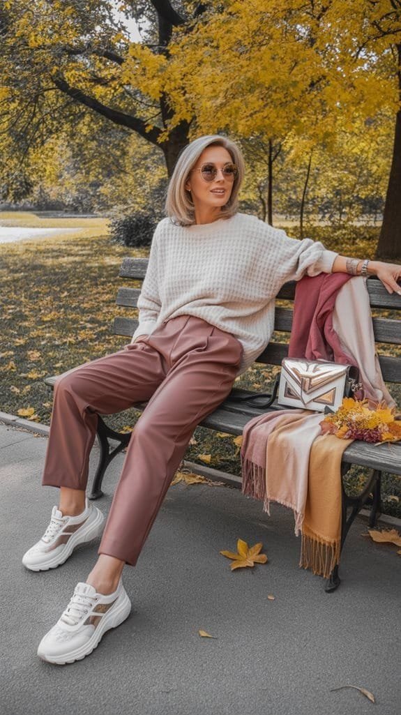 sporty chic sneaker style