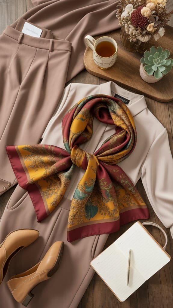 stylish printed scarf elegance