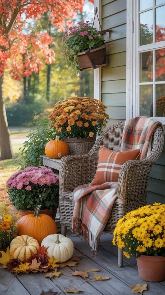 vibrant autumn flower arrangements