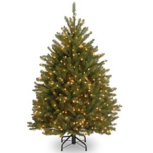 4ft Pre-Lit Dunhill Fir Christmas Tree