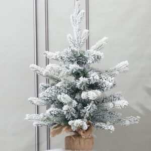 Mini Snowy Green Christmas Tree 18”