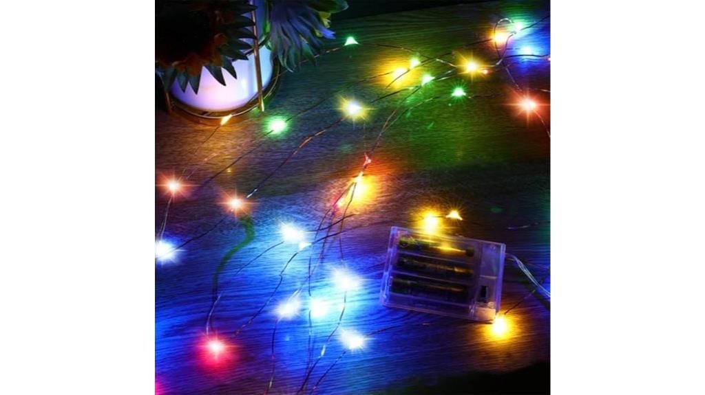 battery operated multicolored fairy lights