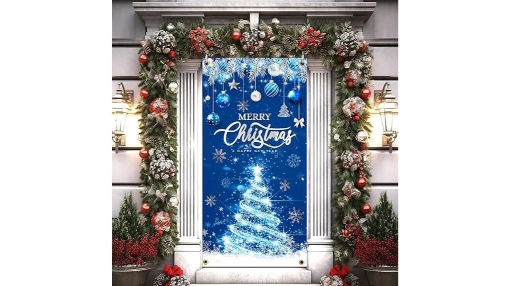 blue christmas banner 6x2 9ft
