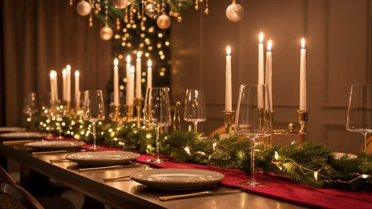 classic christmas dining decor