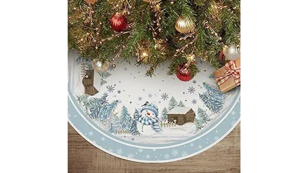 colorful christmas tree skirt