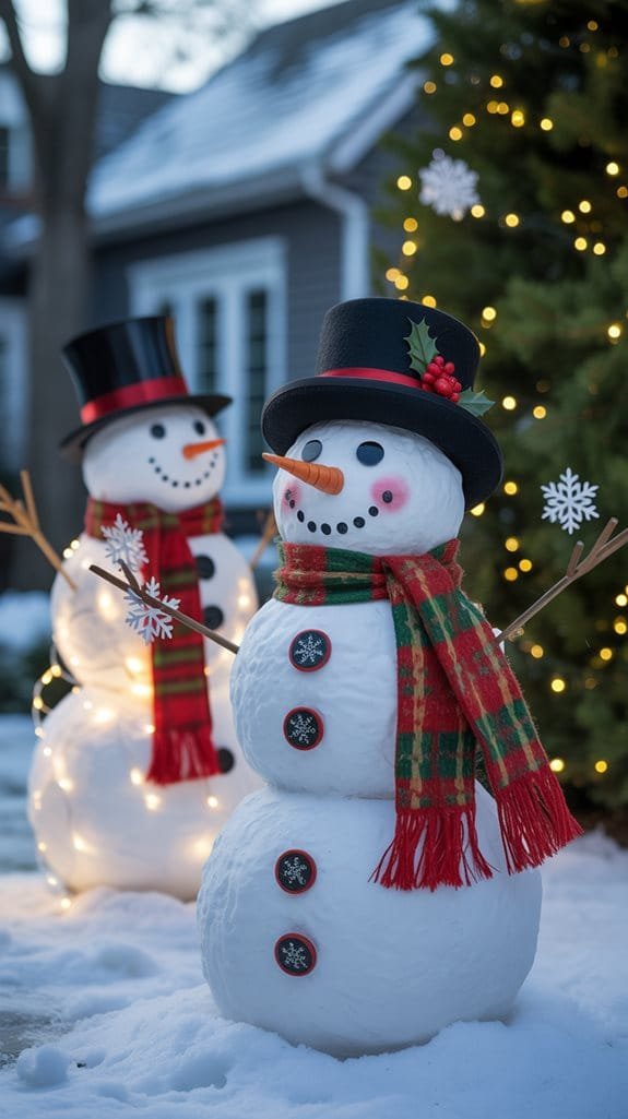 diy snowman holiday decor
