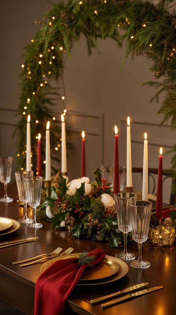 festive holiday table decorations