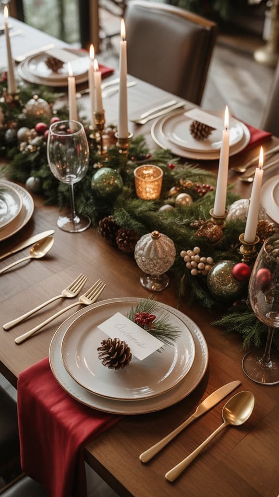 handmade festive place cards
