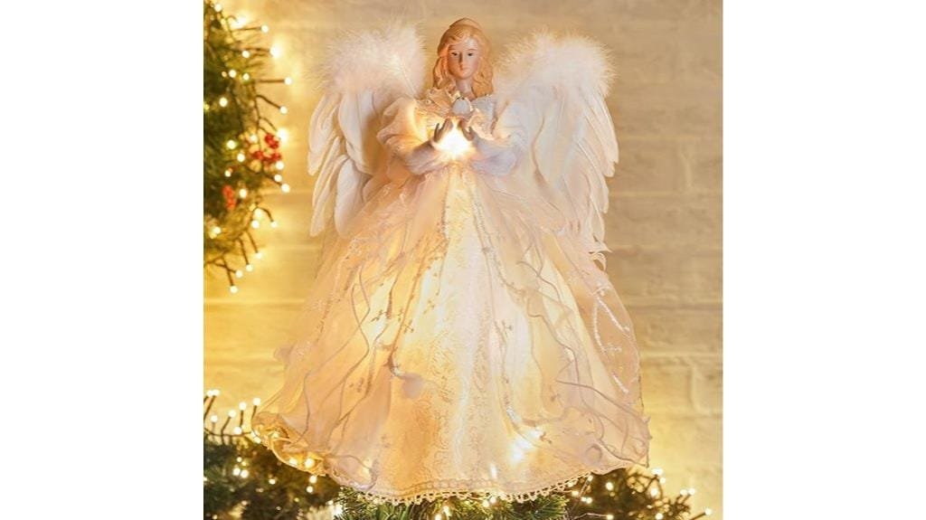 illuminated angel tree topper