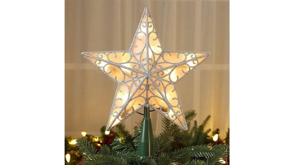 illuminated christmas star topper