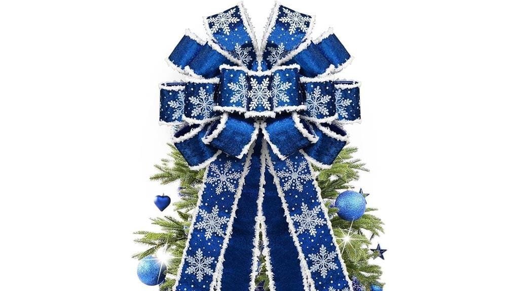 large velvet christmas bow