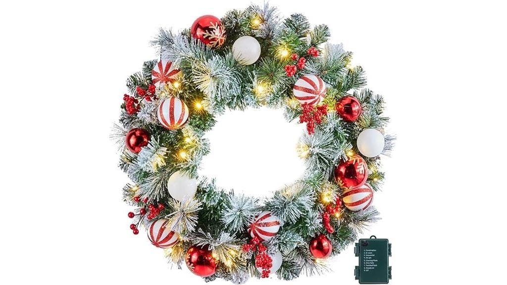led christmas wreath 24
